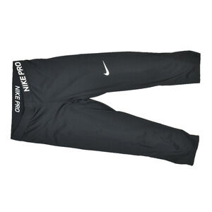 Nike Pro Dri-FIT Black Cropped Leggings Women's Regular Size M